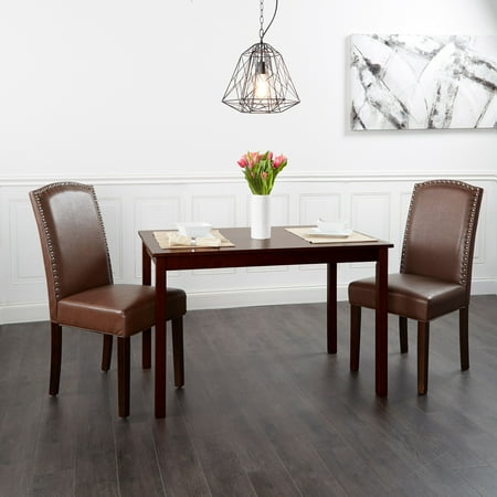 Better Homes & Gardens London Faux Leather Dining Chair - Set of 2, Multiple Colors