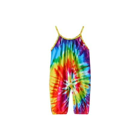 Xingqing Toddle Sleeveless Jumpsuit with Tie-dye Pattern Printing Elastic Closure Summer Clothing
Xingqing Toddle Sleeveless Jumpsuit with Tie-dye Pattern Printing Elastic Closure Summer Clothing