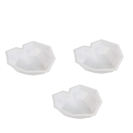 Pack of 3 Diamond-shaped Heart Mold for Chocolate Flexible - 40 ° f to 430 ° F Cupcake 3D Heart-shaped Molds for Dessert Baking
Pack of 3 Diamond-shaped Heart Mold for Chocolate Flexible - 40 ° f to 430 ° F Cupcake 3D Heart-shaped Molds for Dessert Baking