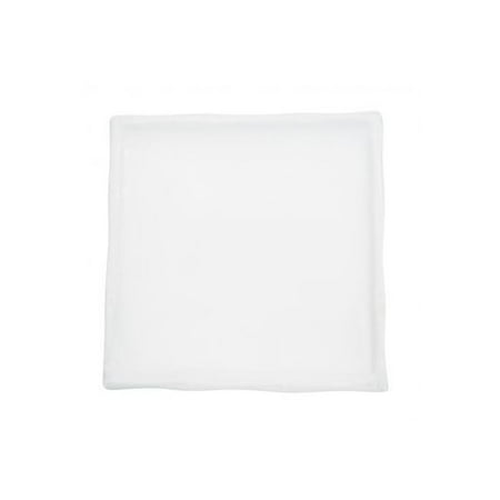 Bamboo Square Plate 13 Sq. X 2 H Porcelain Super White 3 packs