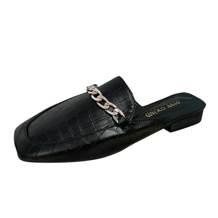Vedolay Casual Shoes For Women Shoes Single Shoes Chain Slip Leisure Toe Heel Womens Casual Squared Shoes Womens Casual Comfort(Black 8)
Vedolay Casual Shoes For Women Shoes Single Shoes Chain Slip Leisure Toe Heel Womens Casual Squared Shoes Womens Casual Comfort(Black 8)