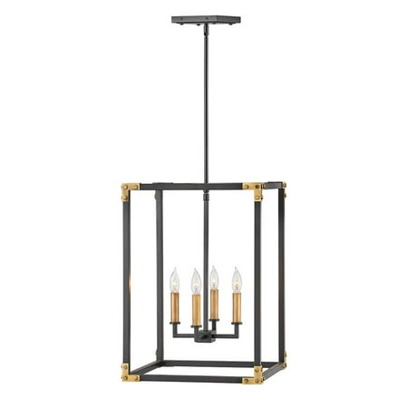 Hinkley Lighting 4295 Louis 4 Light 18 Wide Pendant - Satin Black / Heritage Brass
Hinkley Lighting 4295 Louis 4 Light 18 Wide Pendant - Satin Black / Heritage Brass