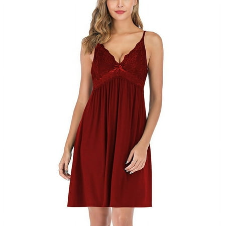 FEREMO Plus Size Sleep Shirt Womens Sleepwear Sleep Dress for Women