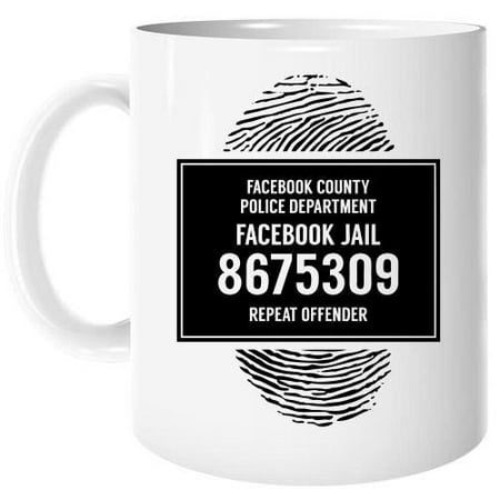 Facebook Jail Fingerprint Coffee Tea Mug