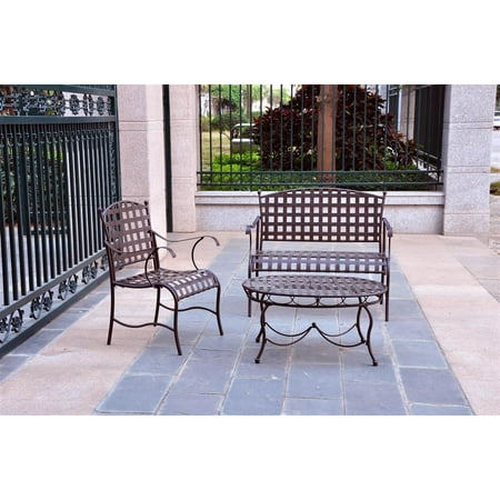 3-Piece Iron Outdoor Patio Sette Set