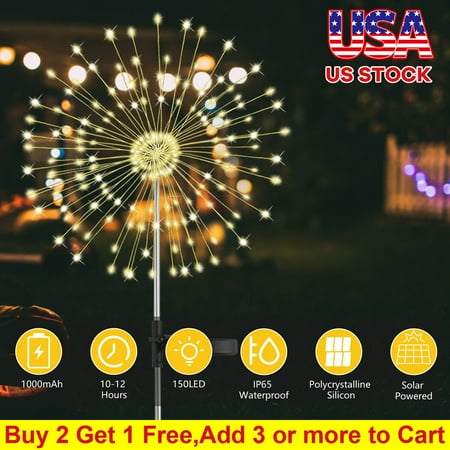 Innens 150 LED Waterproof Path Lawn Garden Decor Lamp Solar Firework Lights Outdoor
Innens 150 LED Waterproof Path Lawn Garden Decor Lamp Solar Firework Lights Outdoor