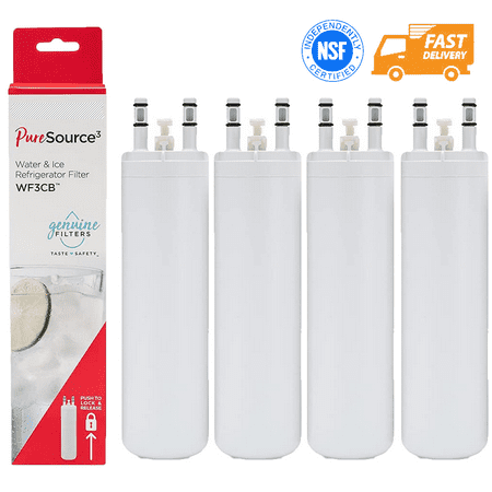 4 PCS Fit for WF3CB Refrigerator Water Filter Compatible with Pure Source 3 WF3CB
4 PCS Fit for WF3CB Refrigerator Water Filter Compatible with Pure Source 3 WF3CB