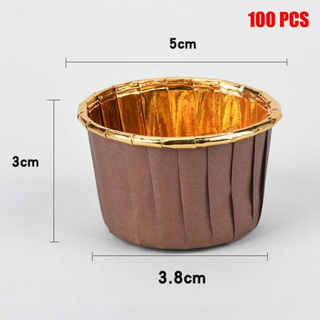 100pcs Aluminum Foil Cupcake Paper Cupcake Liner Baking Cups Muffin Cupcake Paper Cups New
100pcs Aluminum Foil Cupcake Paper Cupcake Liner Baking Cups Muffin Cupcake Paper Cups New