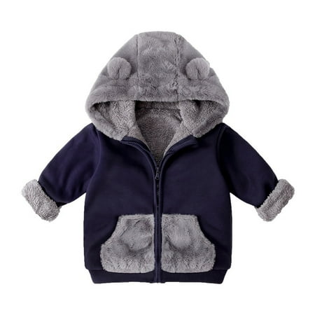BIZIZA Toddler Baby Jacket Color Block Zip Up Hooded Long Sleeve Fleece Pockets for 1-6Y Chlid Tops Black 90
BIZIZA Toddler Baby Jacket Color Block Zip Up Hooded Long Sleeve Fleece Pockets for 1-6Y Chlid Tops Black 90