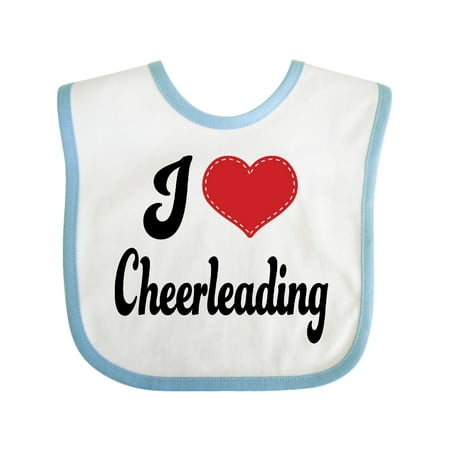 Inktastic Cheerleader I Love Cheerleading Gift Baby Girl Bib