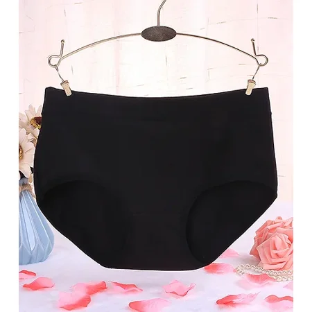 3 Pack 7XL big size comfortable pure cotton mid waisted solid women panties