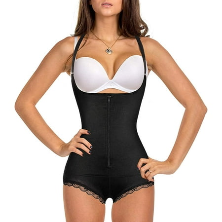 Loday Women Bodysuit Latex Waist Trainer Tummy Firm Control Shapewear Slim Full Body Shaper Open Bust Zipper Corset(Black S)
Loday Women Bodysuit Latex Waist Trainer Tummy Firm Control Shapewear Slim Full Body Shaper Open Bust Zipper Corset(Black S)