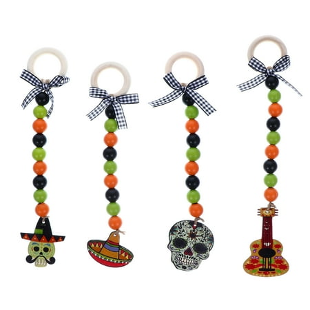 4 pcs Hanging Wood Beads Festival Party Decoration Pendants (Mixed Style) 
4 pcs Hanging Wood Beads Festival Party Decoration Pendants (Mixed Style)
