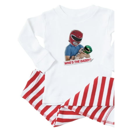 CafePress - Power Rangers Who s The Daddy - Toddler Long Sleeve Pajama set