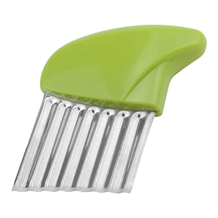 Antrader Stainless Steel Potato Carrot Chip Vegetable Crinkle Wavy Chopper Cutter French Fry Slicer 1 Pack/Set Green
Antrader Stainless Steel Potato Carrot Chip Vegetable Crinkle Wavy Chopper Cutter French Fry Slicer 1 Pack/Set Green