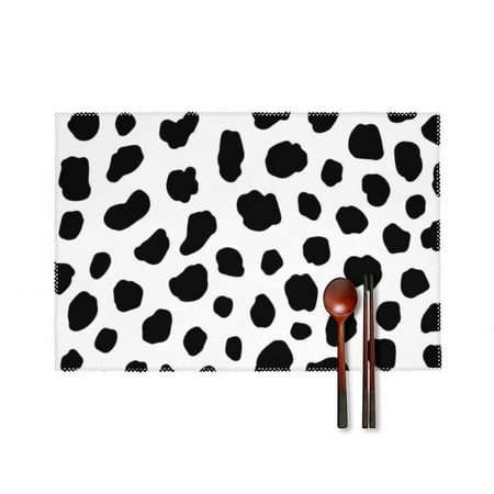 Dalmatian Dog Dinner Placemats Set of 4 Kitchen Table Placemats 18 * 12 Inches Place Mats Dining Tables Indoor for Kitchen Table Washable Decorations
Dalmatian Dog Dinner Placemats Set of 4 Kitchen Table Placemats 18 * 12 Inches Place Mats Dining Tables Indoor for Kitchen Table Washable Decorations