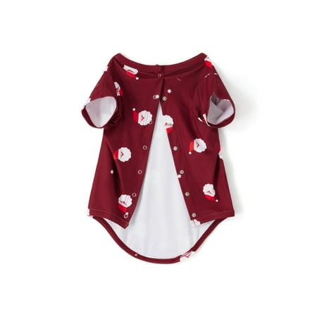 Gureui Matching Family Christmas Pajamas Set Santa Claus Pattern Button-down Long-sleeve Tops + Straight-leg Loose Pants / Pet Pajamas for Parent-child Holiday Xmas Sleepwear Set
Gureui Matching Family Christmas Pajamas Set Santa Claus Pattern Button-down Long-sleeve Tops + Straight-leg Loose Pants / Pet Pajamas for Parent-child Holiday Xmas Sleepwear Set