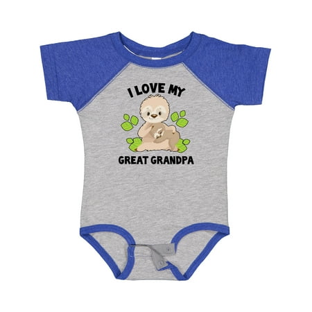 Inktastic Cute Sloth I Love My Great Grandpa with Green Leaves Gift Baby Boy or Baby Girl Bodysuit
Inktastic Cute Sloth I Love My Great Grandpa with Green Leaves Gift Baby Boy or Baby Girl Bodysuit