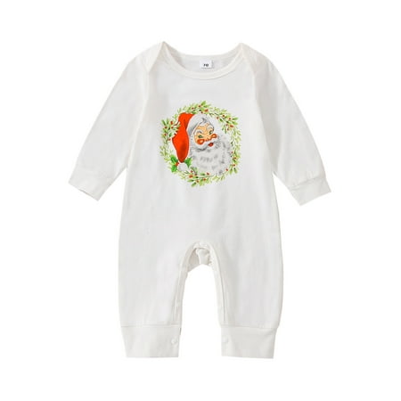 Qtinghua Newborn Baby Girl Boy Christmas Romper Casual Long Sleeve Letter Print Jumpsuit Clothes White 6-12 Months
Qtinghua Newborn Baby Girl Boy Christmas Romper Casual Long Sleeve Letter Print Jumpsuit Clothes White 6-12 Months