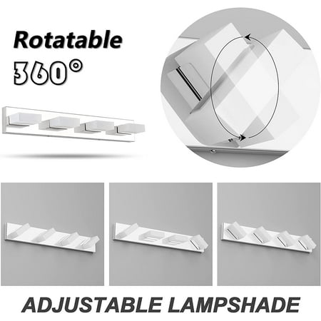 Vanity Light Fixtures Modern Bathroom Vanity Lighting 3 Light LED Vanity Lights Over Mirror Bath Wall Lighting 6000K
Vanity Light Fixtures Modern Bathroom Vanity Lighting 3 Light LED Vanity Lights Over Mirror Bath Wall Lighting 6000K