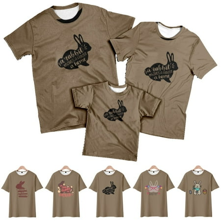 Easter Mens Kids Short Sleeve Tee Shirts Casual Tops Shirt Regular & Big Man Sizes
Easter Mens Kids Short Sleeve Tee Shirts Casual Tops Shirt Regular & Big Man Sizes