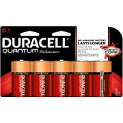 Duracell 1.5V Quantum Alkaline D Batteries with PowerCheck, 3 Pack
