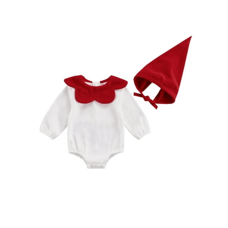 TheFound 2Pcs Newborn Baby Girl Christmas Clothes Long Sleeve Romper Jumpsuit+Santa Hat Set
TheFound 2Pcs Newborn Baby Girl Christmas Clothes Long Sleeve Romper Jumpsuit+Santa Hat Set