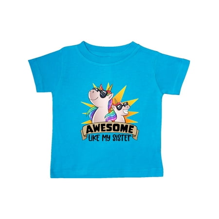 Inktastic Awesome Like My Sister Cute Unicorn Family in Sunglasses Gift Baby Boy or Baby Girl T-Shirt
Inktastic Awesome Like My Sister Cute Unicorn Family in Sunglasses Gift Baby Boy or Baby Girl T-Shirt