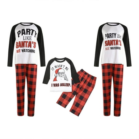 Fanvereka Family Matching Christmas Pajamas Parent-child Letter Print Pullover+Loose Plaid Trousers Set
Fanvereka Family Matching Christmas Pajamas Parent-child Letter Print Pullover+Loose Plaid Trousers Set