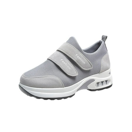 Yoslce Sneakers for Women Breathable Sneakers Color Solid Color Shoes Plus Size Fashion Sports Casual Shoes Gray 43 
Yoslce Sneakers for Women Breathable Sneakers Color Solid Color Shoes Plus Size Fashion Sports Casual Shoes Gray 43
