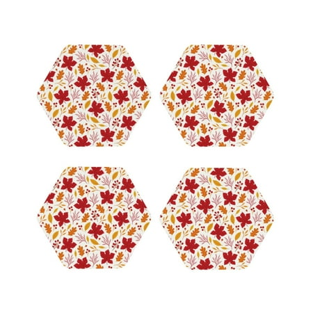 Fuzoiu fall laef Maple Print Leather Coasters Set Drink Coasters Set of 4 for Tabletop Protection Durable PVC Coasters Home Décor and Housewarming Gift-Hexagon
Fuzoiu fall laef Maple Print Leather Coasters Set Drink Coasters Set of 4 for Tabletop Protection Durable PVC Coasters Home Décor and Housewarming Gift-Hexagon