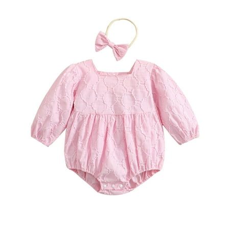 Nokpsedcb Infant Baby Girl Vintage Romper Bodysuit Bubble Square Neck Long Sleeve Jumpsuit Outfit Cute Photography Clothes Pink 6-12 Months
Nokpsedcb Infant Baby Girl Vintage Romper Bodysuit Bubble Square Neck Long Sleeve Jumpsuit Outfit Cute Photography Clothes Pink 6-12 Months