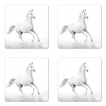 Black and White Coaster Set of 4 White Stallion Running Horse Galloping Motion Speed Print Square Hardboard Gloss Coasters Standard Size White and Black by Ambesonne
Black and White Coaster Set of 4 White Stallion Running Horse Galloping Motion Speed Print Square Hardboard Gloss Coasters Standard Size White and Black by Ambesonne