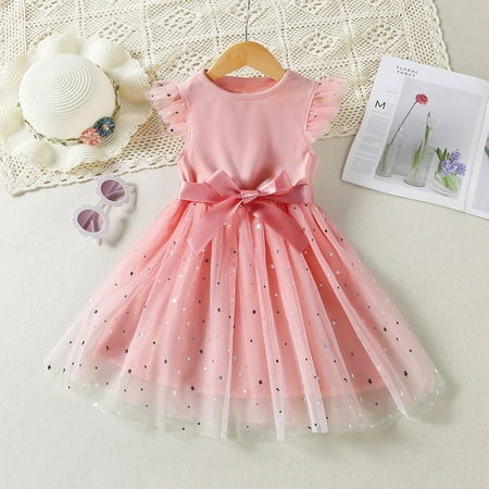 NovaDollz 1-6T Baby Girls Lace Ruffle Sleeveless Bowknot Tulle Casual Dress Princess Sundress-Pink
NovaDollz 1-6T Baby Girls Lace Ruffle Sleeveless Bowknot Tulle Casual Dress Princess Sundress-Pink