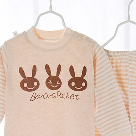 Ocuuer Spring Autumn Boys Girls Underwear Baby Stripe Pajamas Set (Beige2 1-2T)
Ocuuer Spring Autumn Boys Girls Underwear Baby Stripe Pajamas Set (Beige2 1-2T)