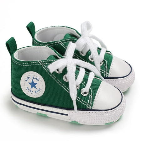 Toddler High Top Sneakers Soft Sole Non-slip Lace Up Canvas Shoes Newborn Infant First Walkers Crib Shoes For Baby Girls And Boys
Toddler High Top Sneakers Soft Sole Non-slip Lace Up Canvas Shoes Newborn Infant First Walkers Crib Shoes For Baby Girls And Boys