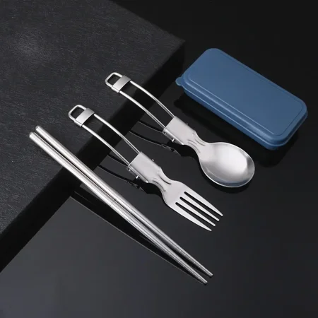 3pc Multifunctional Outdoor Tableware Stainless Steel Foldable Fork Spoon Chopsticks Picnic Camping Hiking Travelling Dinnerware (NAVY)
3pc Multifunctional Outdoor Tableware Stainless Steel Foldable Fork Spoon Chopsticks Picnic Camping Hiking Travelling Dinnerware (NAVY)