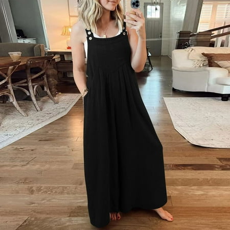Podplug Fashion 2023 Jumpsuits for Women Women s Summer Casual Solid Color Loose Retro Cotton Linen Overalls Jumpsuit
Podplug Fashion 2023 Jumpsuits for Women Women s Summer Casual Solid Color Loose Retro Cotton Linen Overalls Jumpsuit