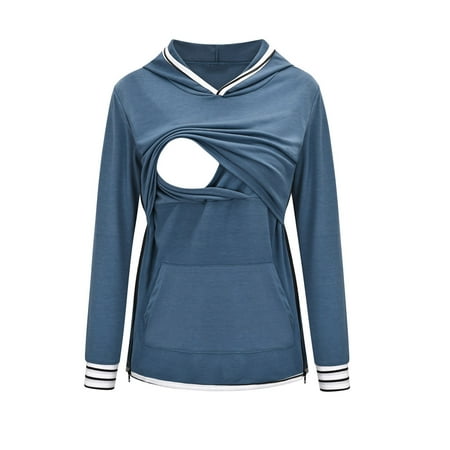 Pregnant Maternity Breastfeeding Long Sleeve Tops For Women Ladies Fashion Solid Color Stripe Print Cotton Hoodie Long Sleeve Zipper Maternity Breastfeeding Clothe Top
Pregnant Maternity Breastfeeding Long Sleeve Tops For Women Ladies Fashion Solid Color Stripe Print Cotton Hoodie Long Sleeve Zipper Maternity Breastfeeding Clothe Top