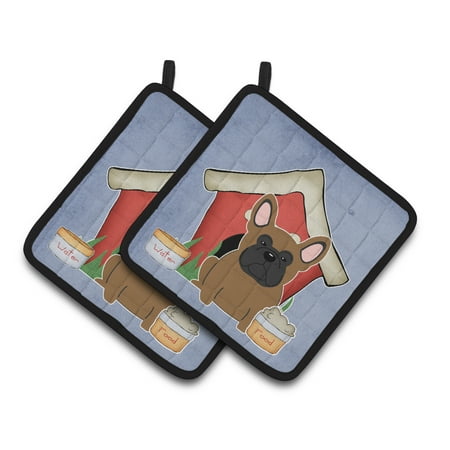 Carolines Treasures BB2767PTHD Dog House Collection French Bulldog Brown Pair of Pot Holders 7.5HX7.5W multicolor
Carolines Treasures BB2767PTHD Dog House Collection French Bulldog Brown Pair of Pot Holders 7.5HX7.5W multicolor