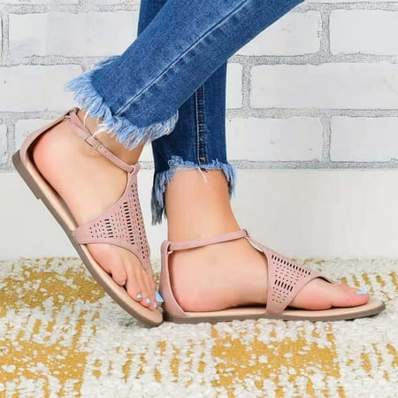 Hvyes Women s Cutout Leather Sandals Casual Wear Cute Gladiator Flat Sandals Beach Dressy T-Strap Thong Sandals
Hvyes Women s Cutout Leather Sandals Casual Wear Cute Gladiator Flat Sandals Beach Dressy T-Strap Thong Sandals