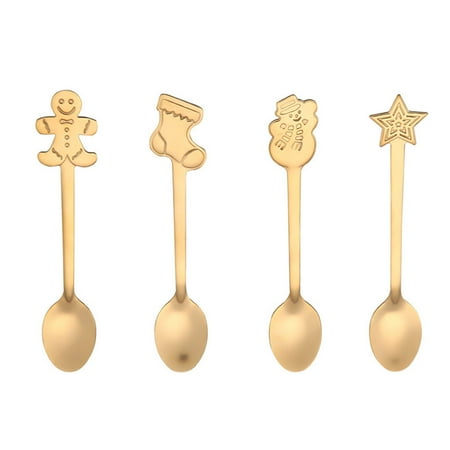 JANGSLNG 4Pcs Christmas Stainless Steel Coffee Tea Mixing Spoons Dessert Snacks Tableware
JANGSLNG 4Pcs Christmas Stainless Steel Coffee Tea Mixing Spoons Dessert Snacks Tableware