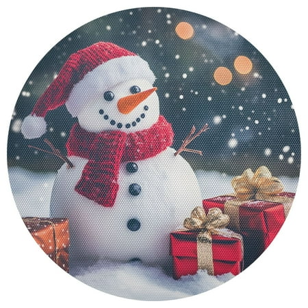 joogoo Christmas Snowman in Winter Round Plate Mats for Dining Table Placemat 1 Piece Holiday Decoration
joogoo Christmas Snowman in Winter Round Plate Mats for Dining Table Placemat 1 Piece Holiday Decoration