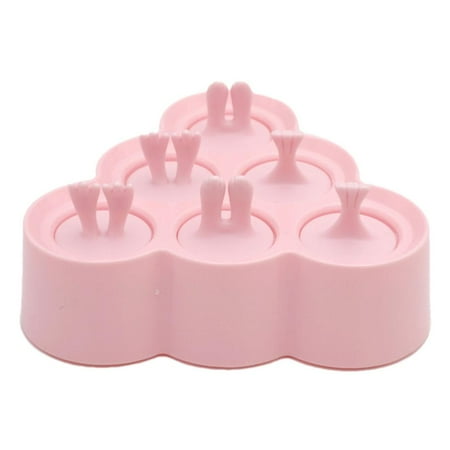 Julam Ice Cream Mold - Popsicle Mold - Silicone Ice Pop Mold with Stick and Lid Popsicle Maker Mini DIY Pop Molds for Kids Baby Food Storage Container
