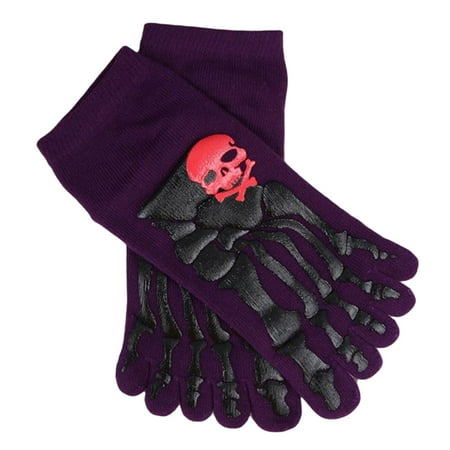 Halloween Skeleton Printed Toe Separator Five Finger Short Ankle Socks for Men
Halloween Skeleton Printed Toe Separator Five Finger Short Ankle Socks for Men