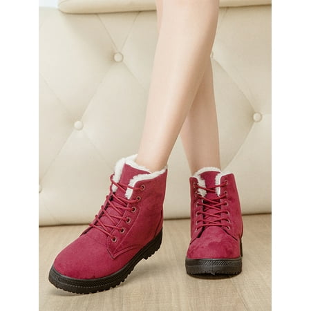 Audeban Women s Hiking Shoes Winter Warm Lace-up Snow Shoes Faux Suede Ankle Booties
Audeban Women s Hiking Shoes Winter Warm Lace-up Snow Shoes Faux Suede Ankle Booties