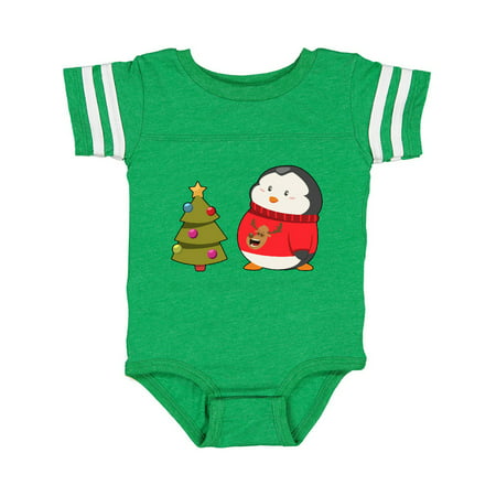 

Inktastic Penguin Ugly Christmas Sweater Gift Baby Boy or Baby Girl Bodysuit