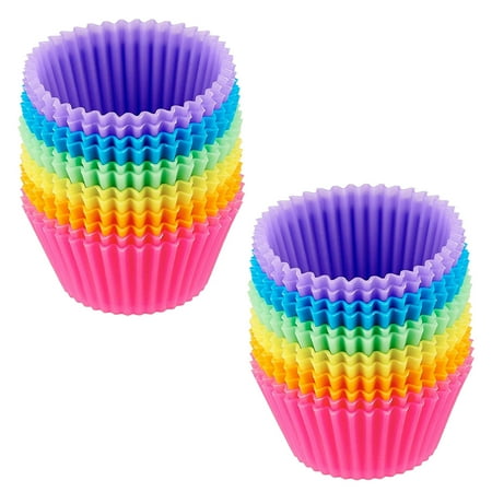 Silicone Baking Cup 24Pcs Reusable Silicone Cupcake Liners Non-stick Muffin Molds For Cake Balls Muffins And Cupcakes Multicolor
Silicone Baking Cup 24Pcs Reusable Silicone Cupcake Liners Non-stick Muffin Molds For Cake Balls Muffins And Cupcakes Multicolor