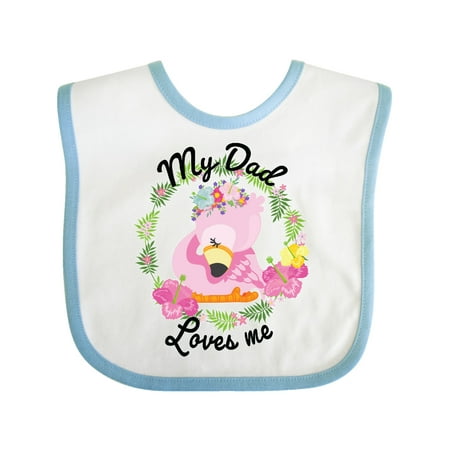 Inktastic Baby Flamingo My Dad Loves Me with Flower Wreath Gift Baby Boy or Baby Girl Bib
Inktastic Baby Flamingo My Dad Loves Me with Flower Wreath Gift Baby Boy or Baby Girl Bib