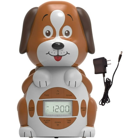 Big Red Rooster Dog Projection Alarm Clock